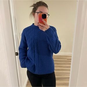Vintage Baxter Wells Royal Blue Crew Neck Sweater